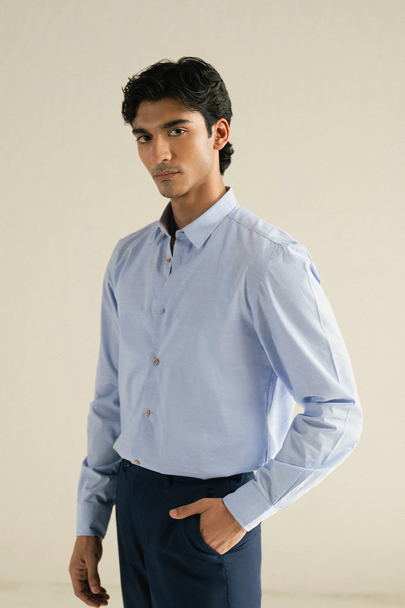 MAYA BLUE COTTON SHIRT