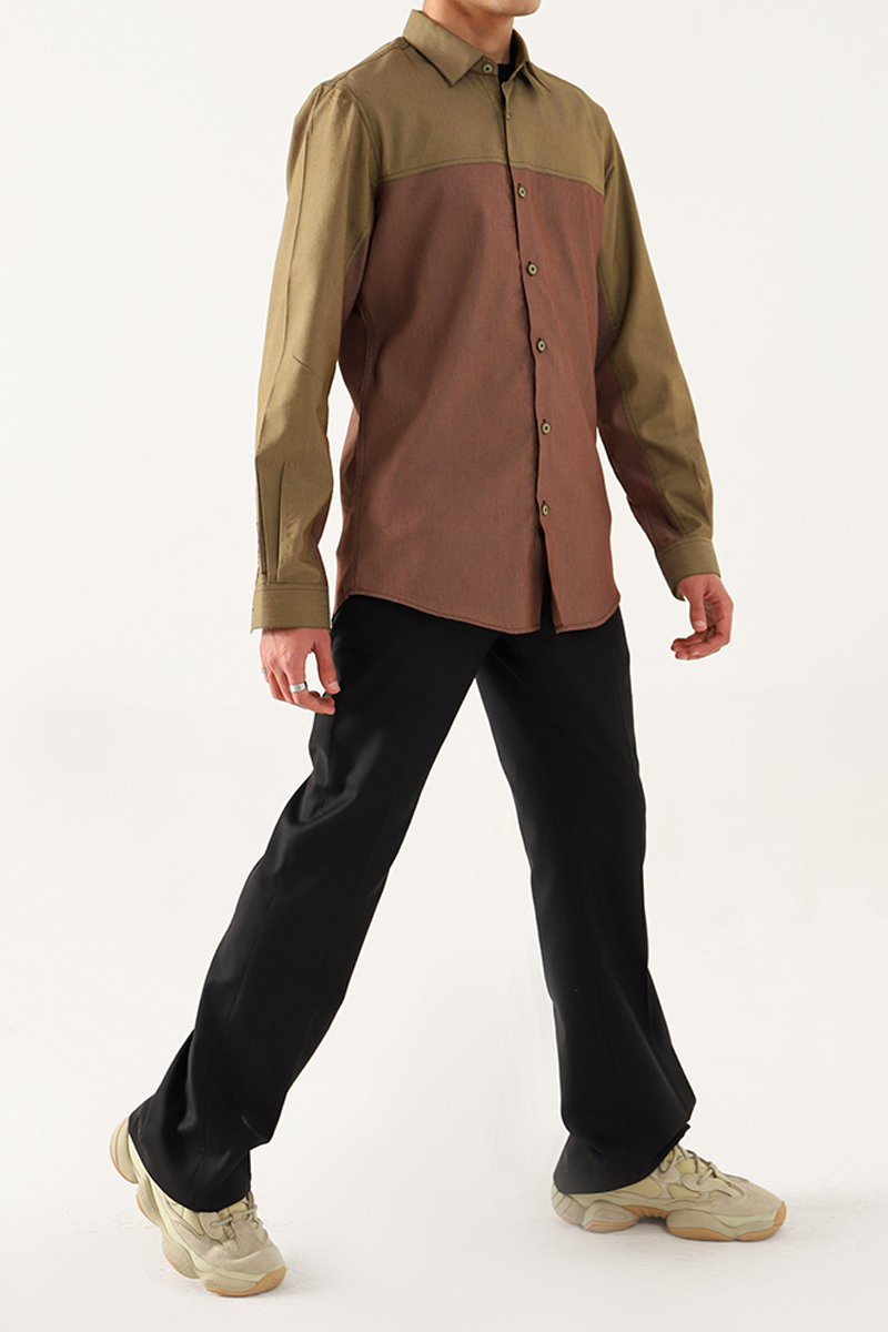 MUSTARD GREEN SHIRT
