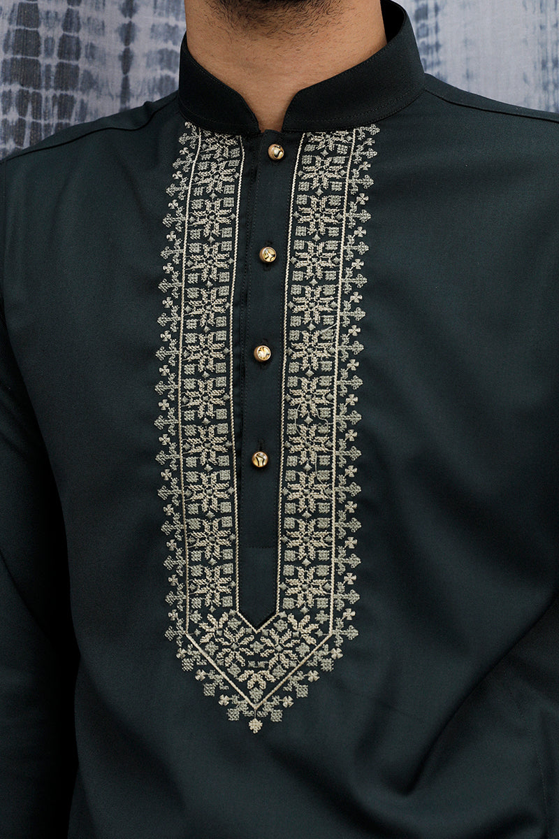 Green Kurta pajam design for men