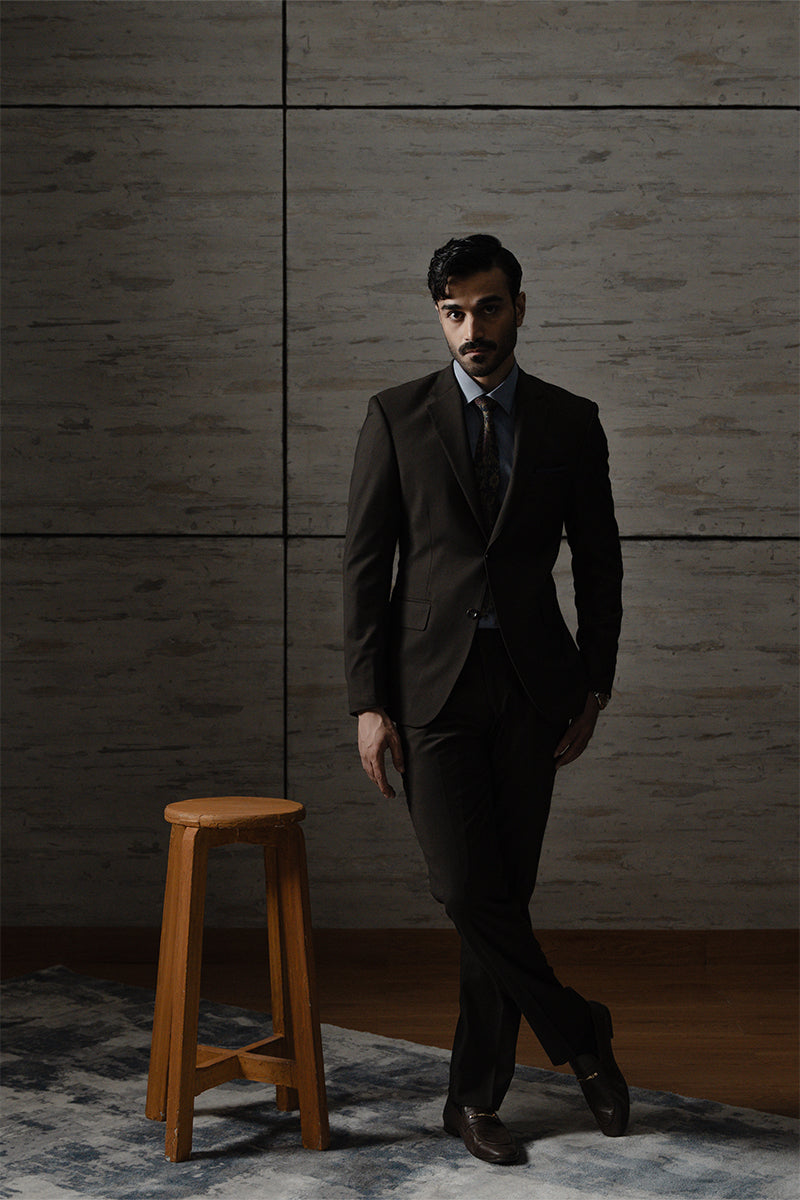 DARK BROWN SUIT