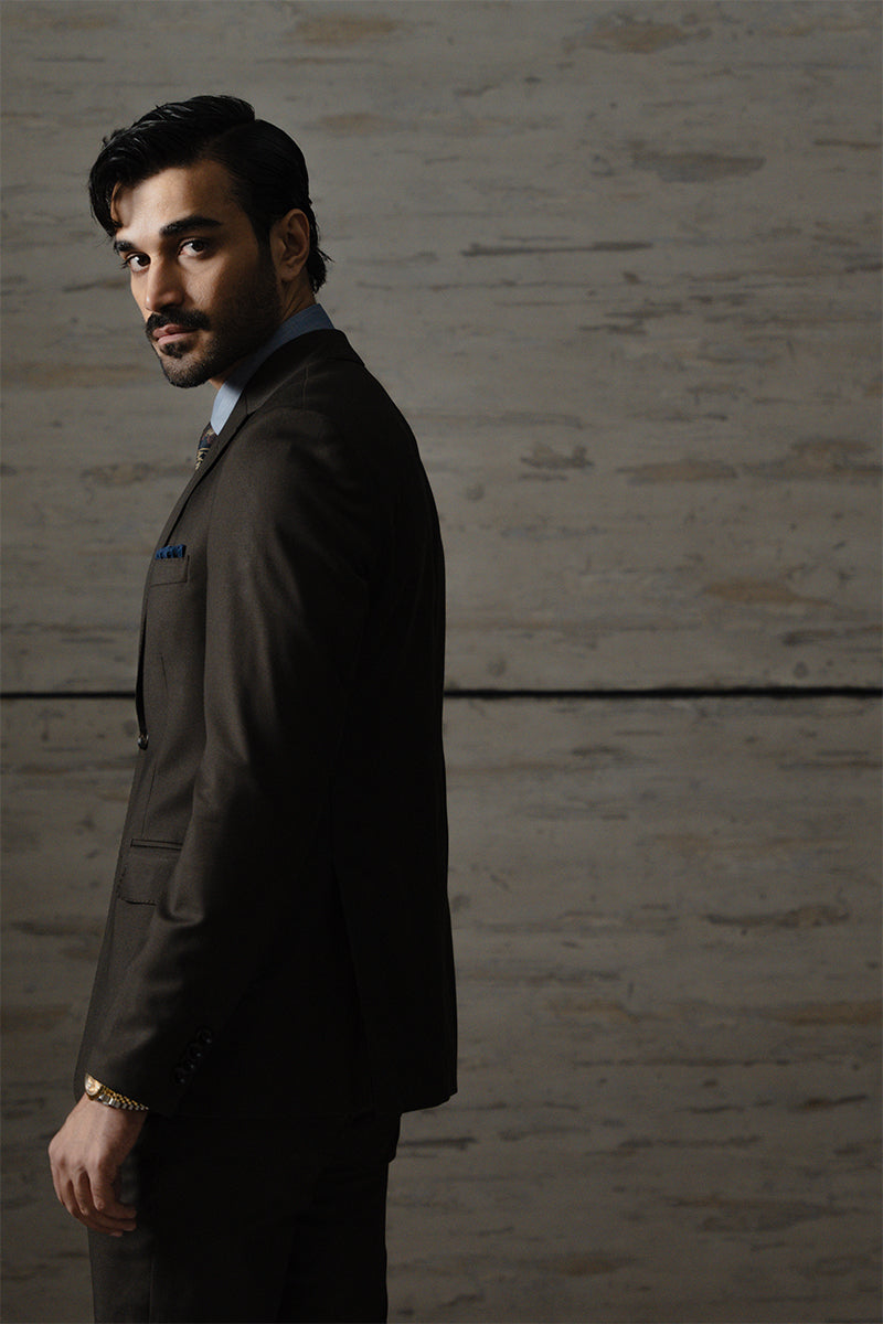 DARK BROWN SUIT