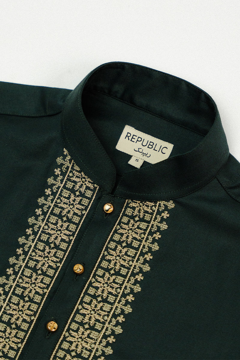 Green Kurta pajam design for men