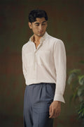 Bone White Linen Shirt