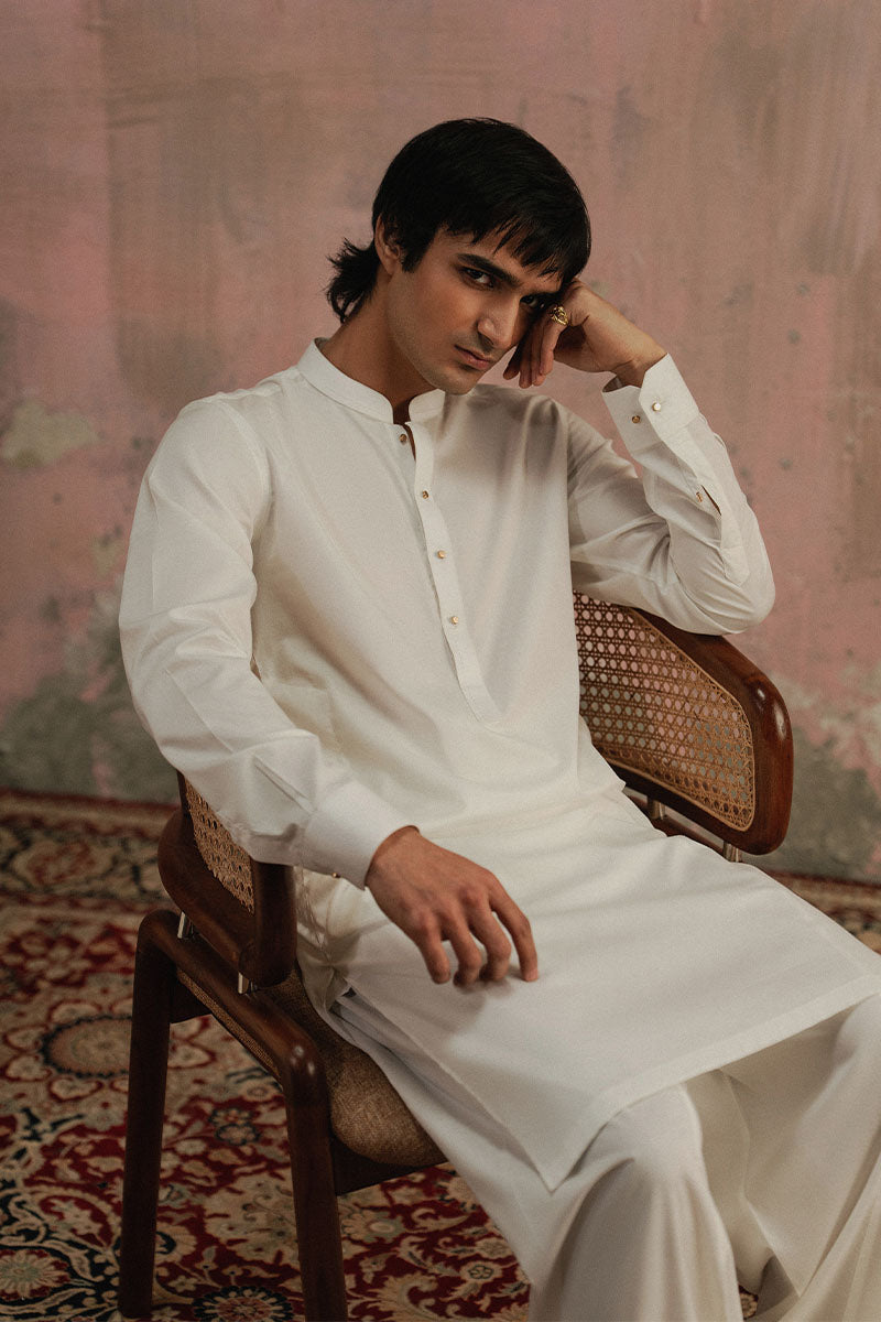 Premium Ivory Shalwar Kameez