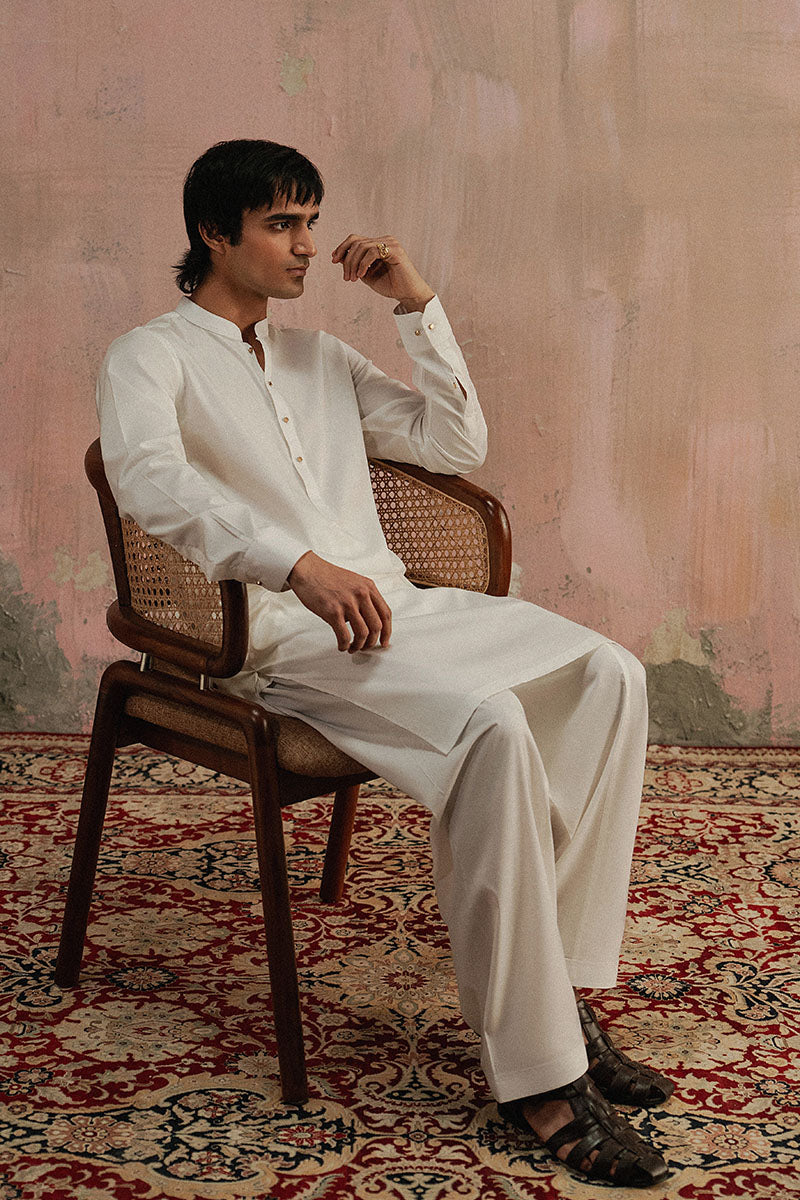 Premium Ivory Shalwar Kameez
