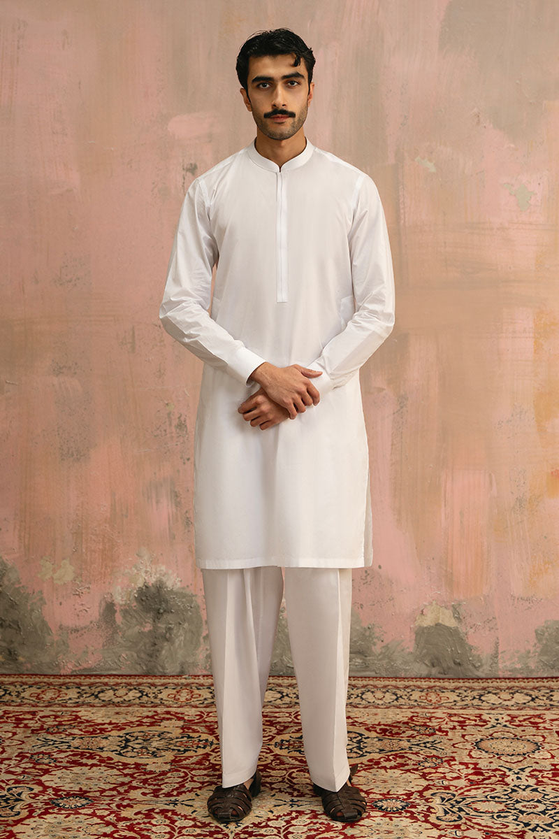 Classic White Shalwar Kameez