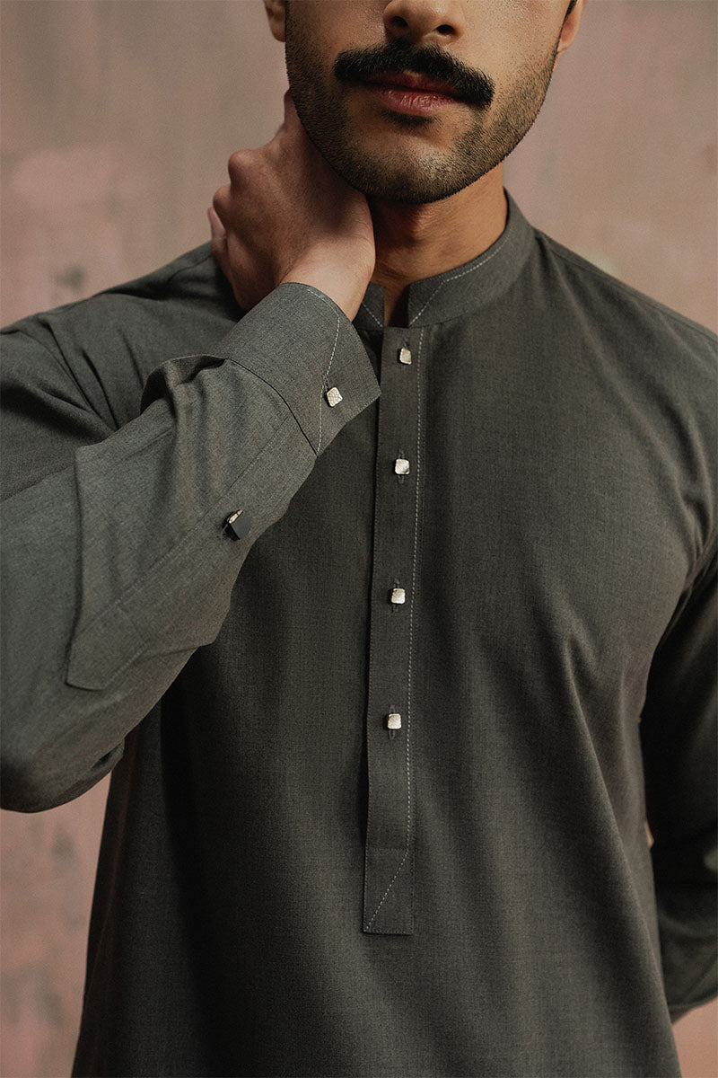 Classic Dark Green Shalwar Kameez