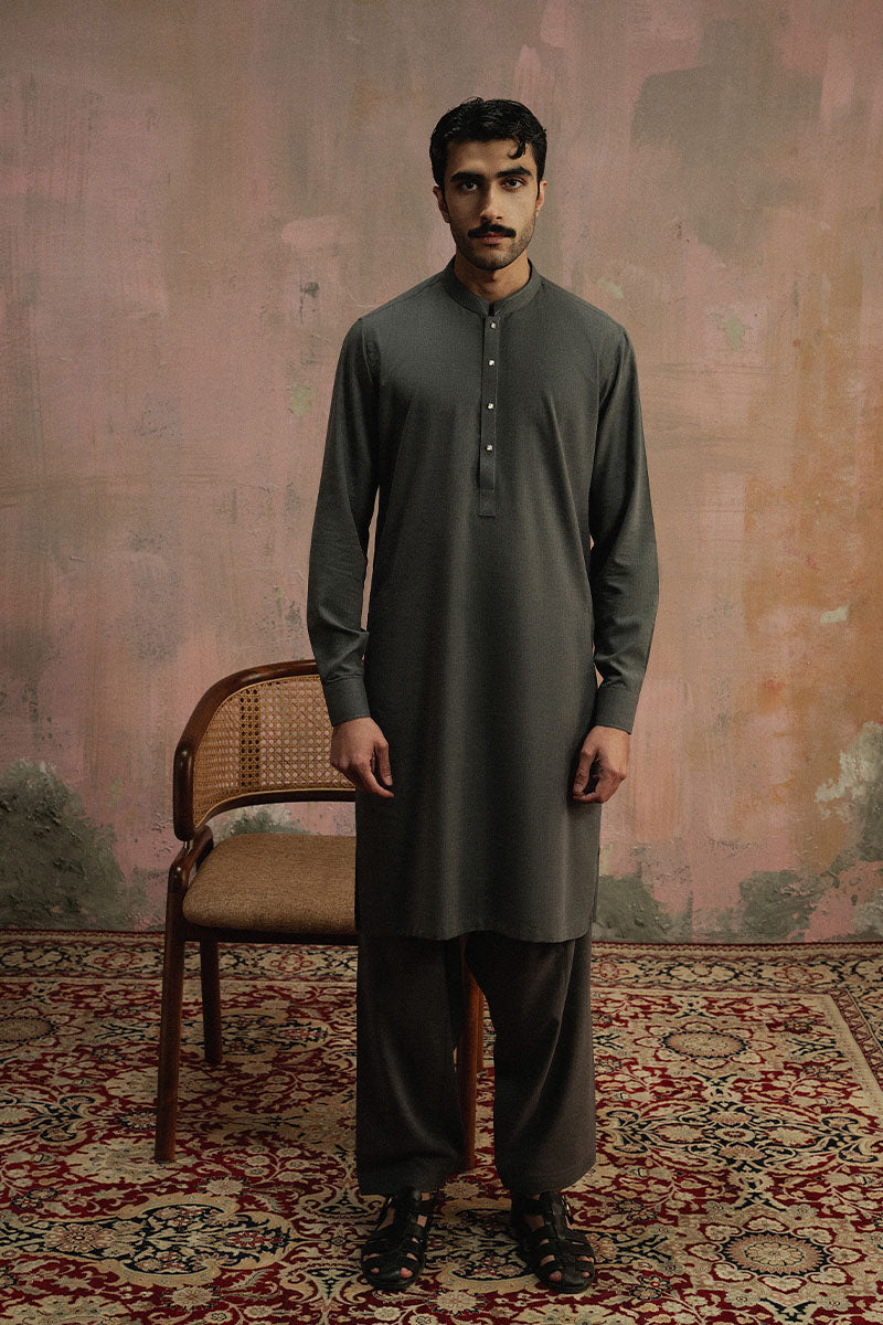 Classic Dark Green Shalwar Kameez