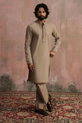 Brown Dori Embroidered Kurta Pajama