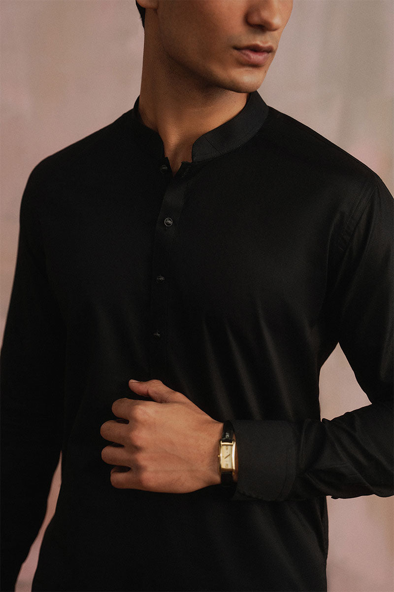 Ebony Black Premium Shalwar Kameez