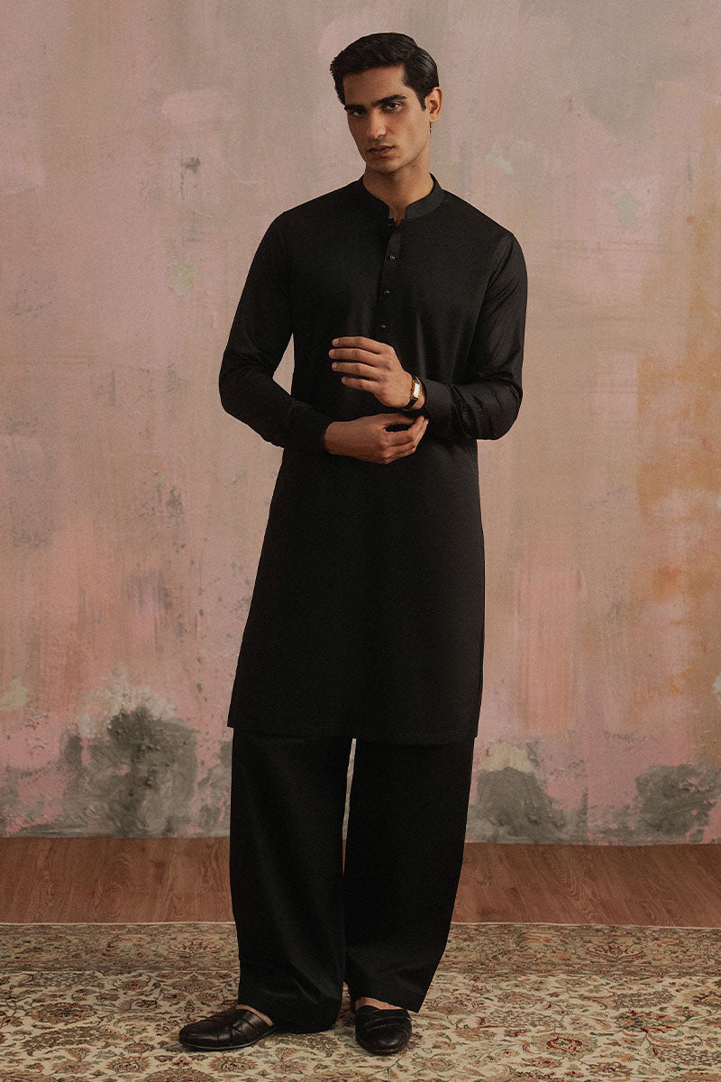 Ebony Black Premium Shalwar Kameez