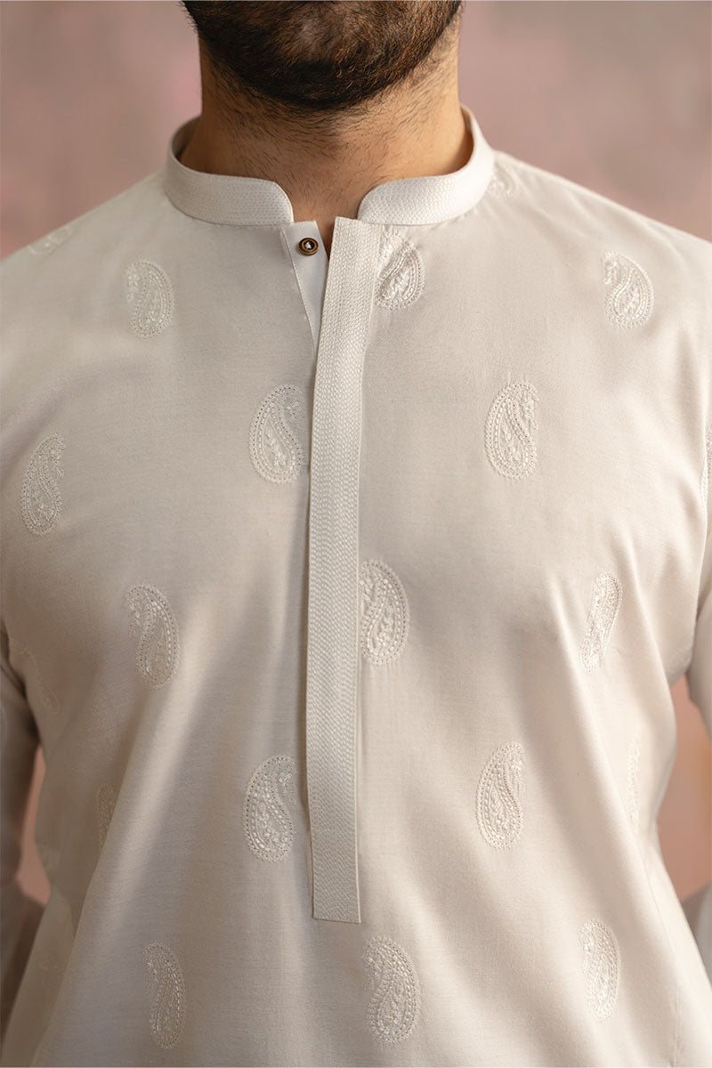 Paisley Embroidered Kurta Shalwar