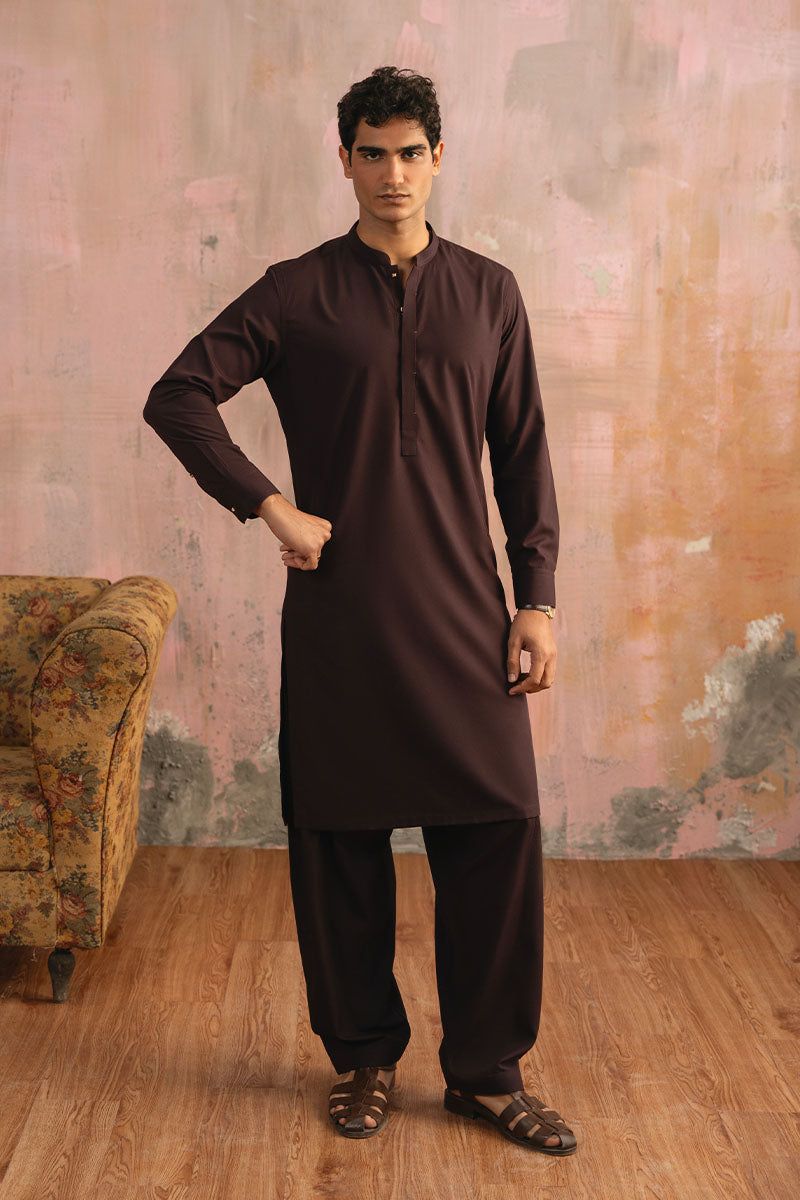 Classic Burgundy Shalwar Kameez