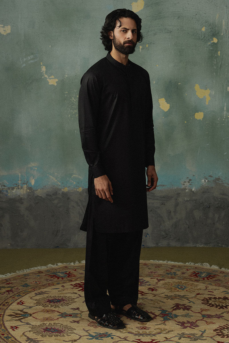 Classic Black Shalwar Kameez