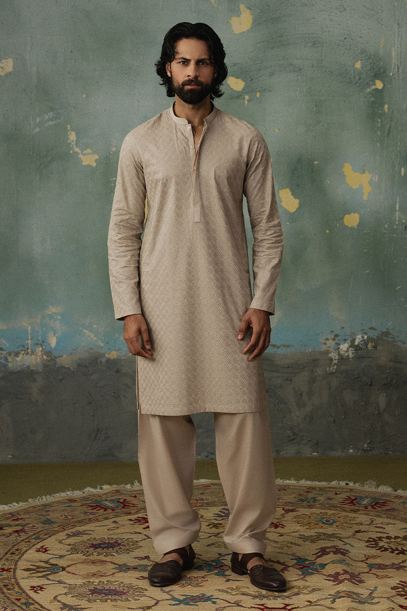 Pastel Pink Embroidered Kurta Shalwar