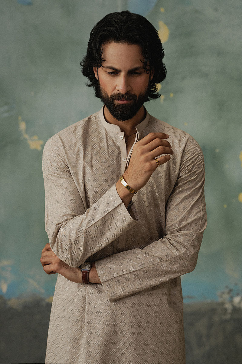Pastel Pink Embroidered Kurta Shalwar