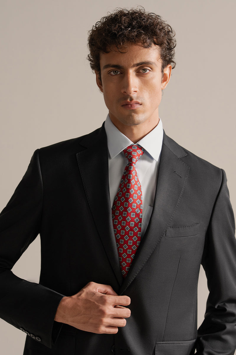 Black Single Breasted Suit
