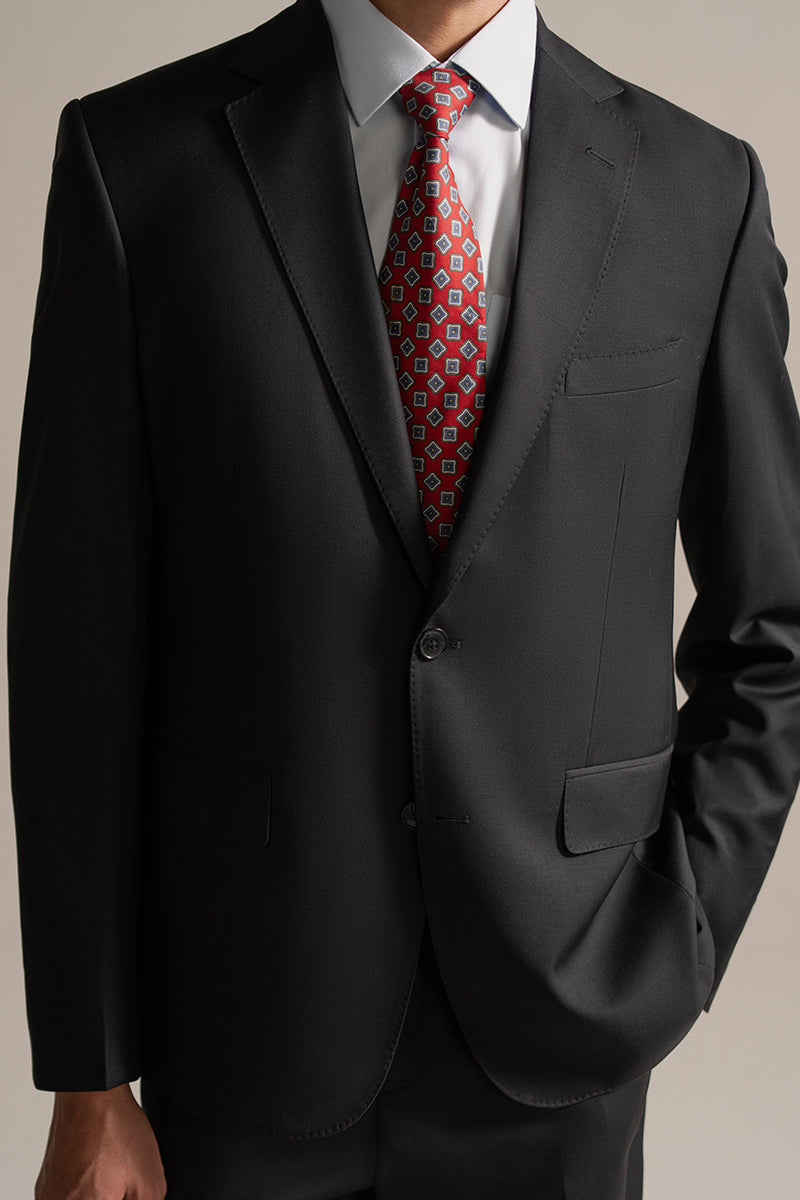 Black Single Breasted Suit