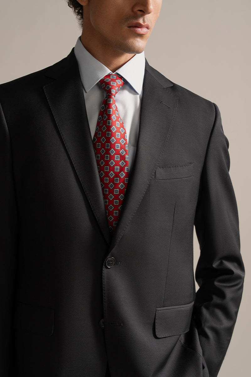 Black Single Breasted Suit