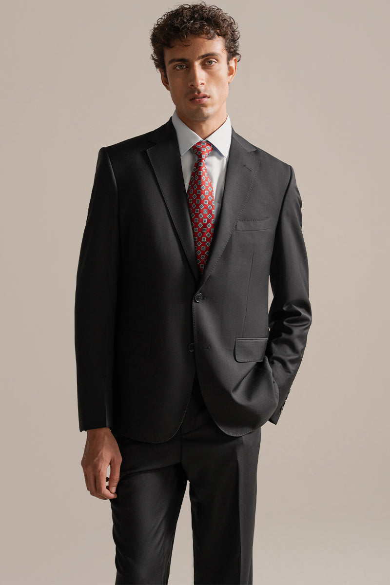 Black Single Breasted Suit
