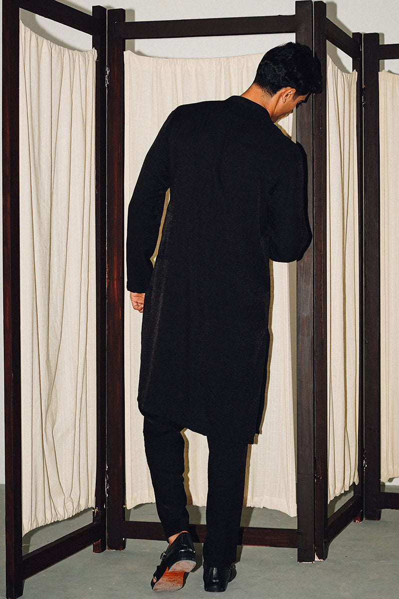 BLACK KURTA PAJAMA