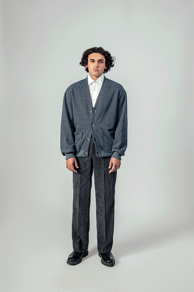 GREY CORDUROY PANTS