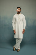 'White' Embroidered Kurta Pajama
