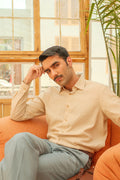 BEIGE BUTTON DOWN SHIRT