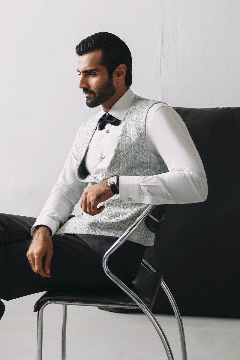 TEAL BLUE WAISTCOAT