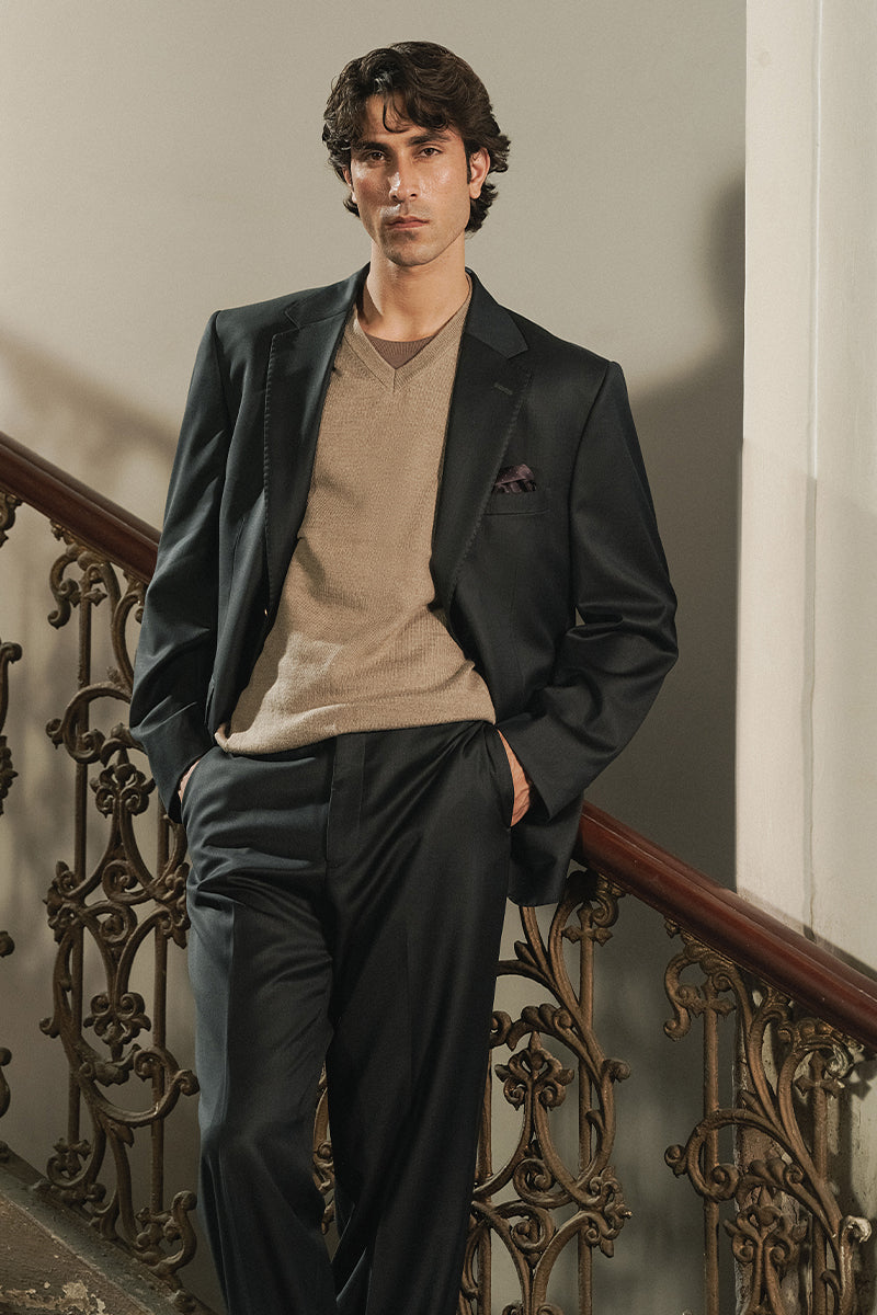 'Kombu' Green Single Breasted Suit