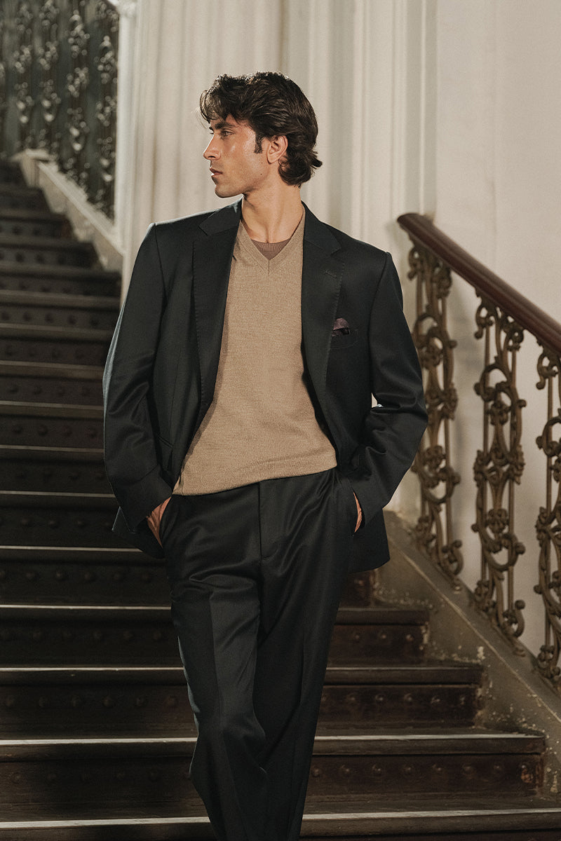 'Kombu' Green Single Breasted Suit