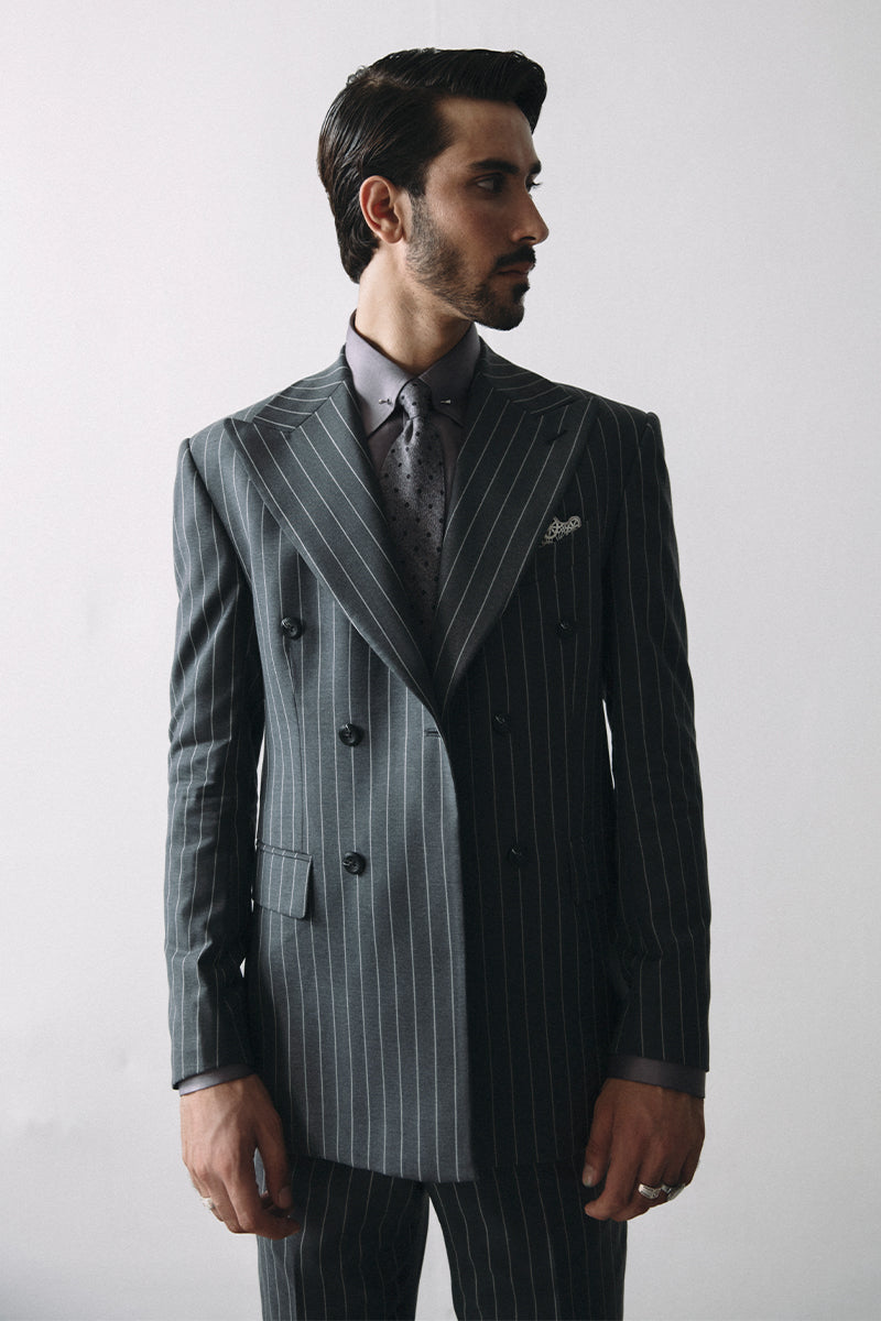 'GRIS' STRIPED DOUBLE BREASTED SUIT
