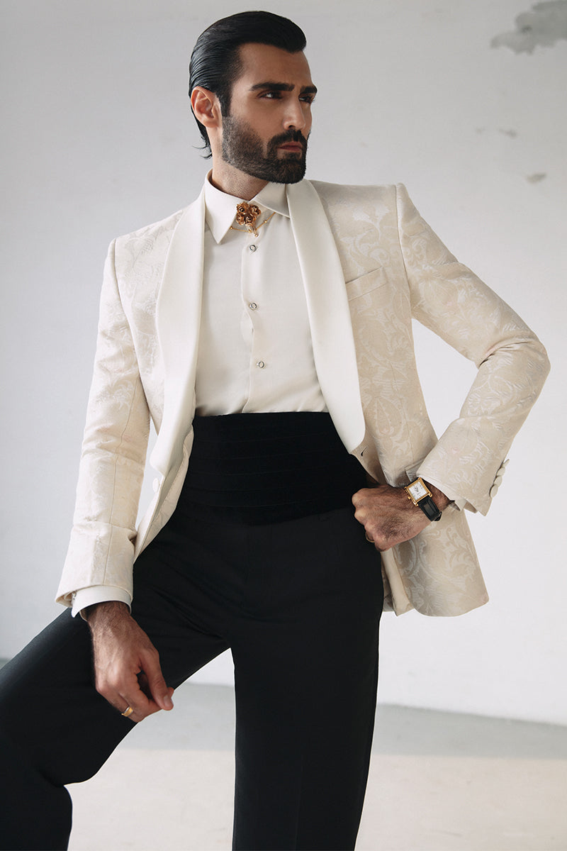 'CIRO' JACQUARD TUXEDO SUIT