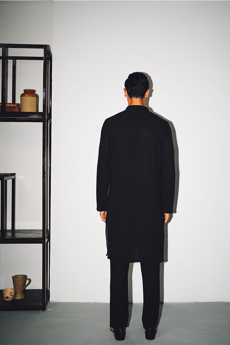 BLACK KURTA PAJAMA